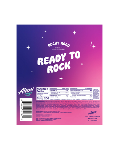 protein bar - rocky road