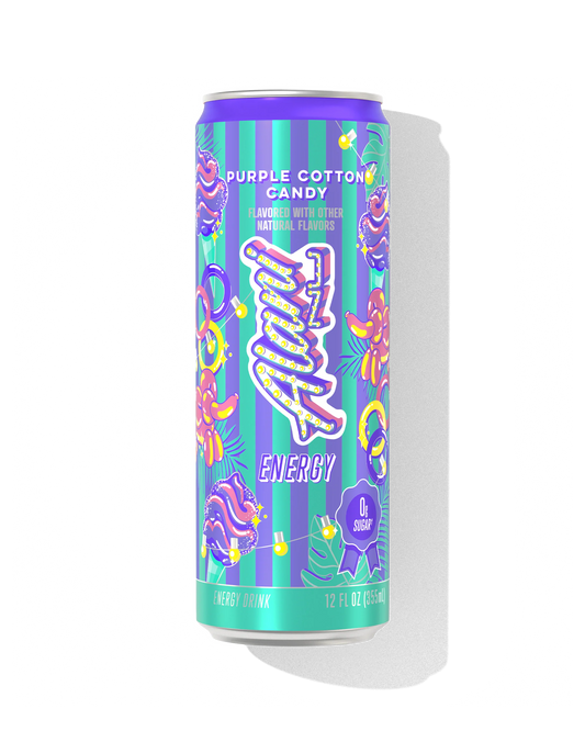 energy drink - purple cotton candy