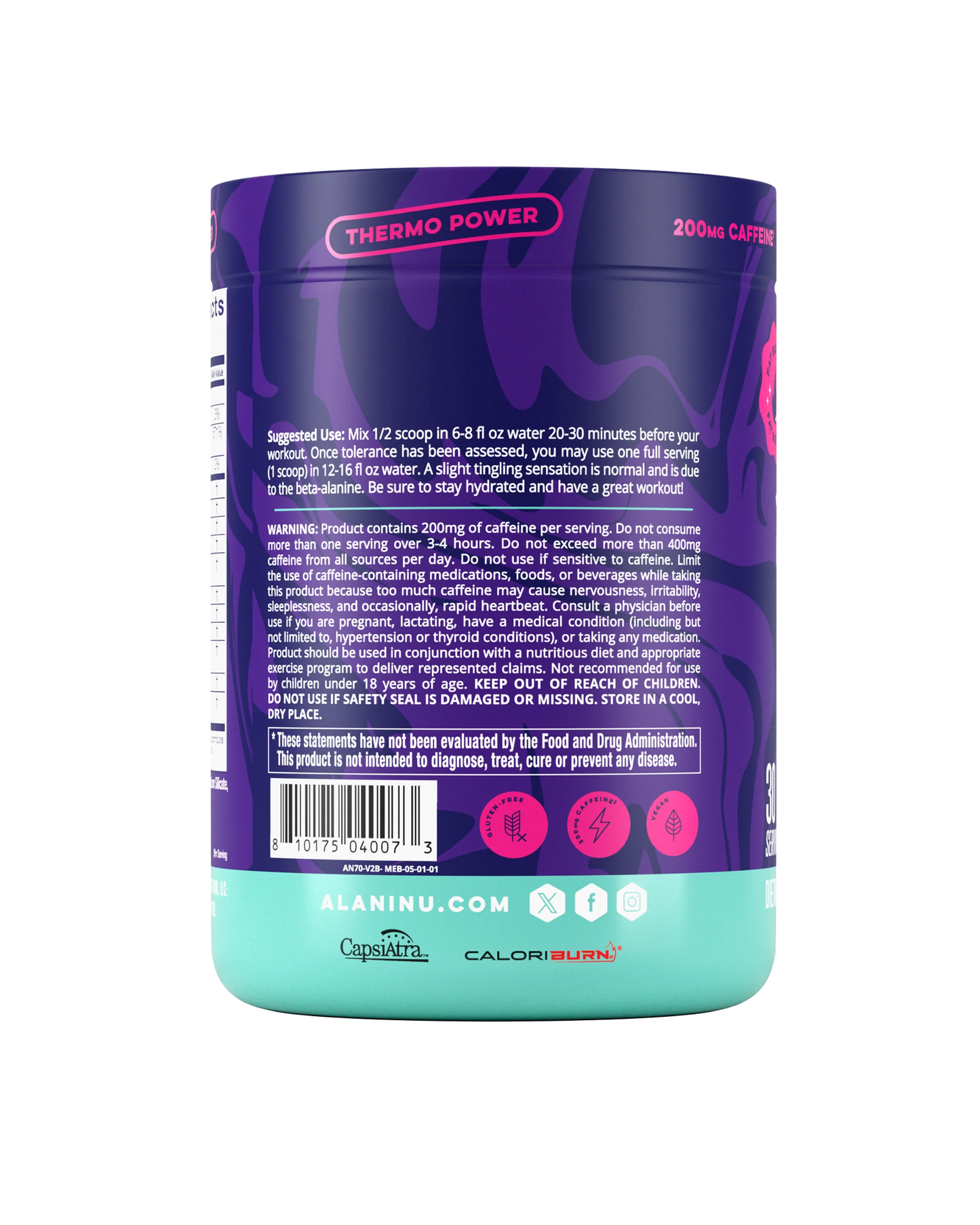 pre-workout+ burn - melonberry blast
