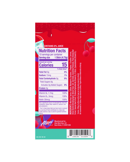 energy sticks - cherry slush