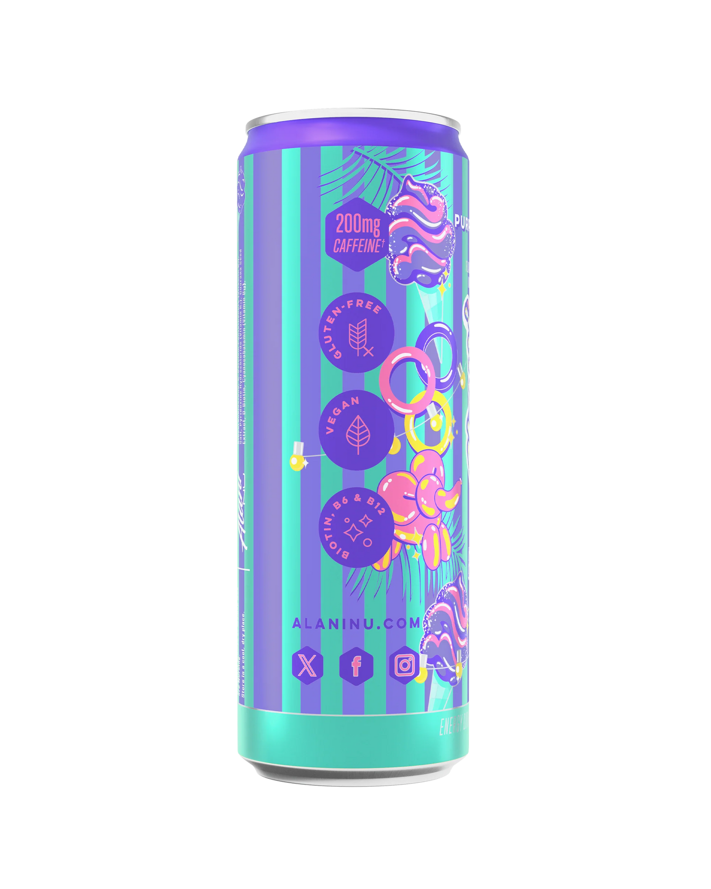 energy drink - purple cotton candy