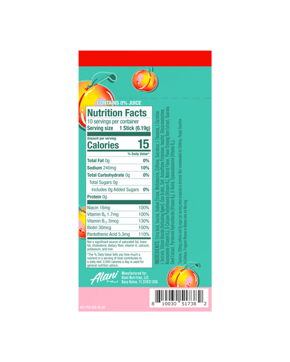 energy sticks - juicy peach
